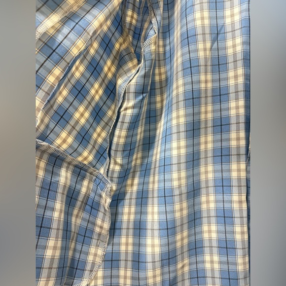 Light Blue Oversized Checked Blazer w/Pockets size S - Picture 4 of 5